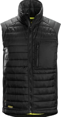 Vest vattert 4512 sort xxl snickers workwear