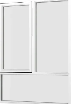 Vindu fk 96 (1,2) 9x12 fastkarm tre hvit