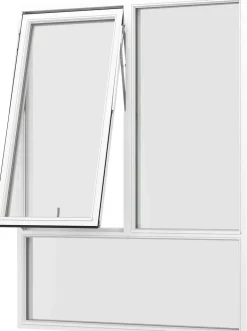 Vindu fk 96 (1,2) 9x12 fastkarm tre hvit