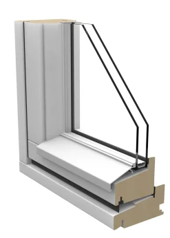 Vindu fk 96 (1,2) 9x12 fastkarm tre hvit
