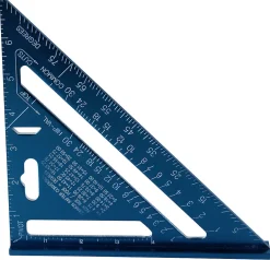 Vinkel 180 mm aluminium blå eloksert