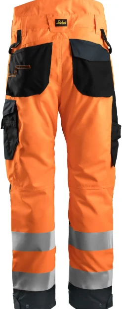 Vinterbukse high-vis oransje/grå str XL