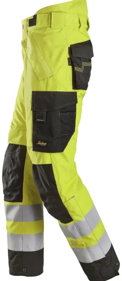 Vinterbukse 6630 kl2 gul xl snickers workwear