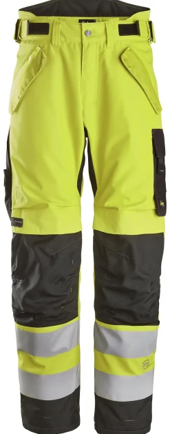 Vinterbukse 6630 kl2 gul xl snickers workwear