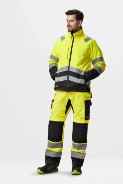 Vinterbukse 6630 kl2 gul xl snickers workwear