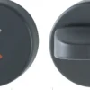 Vrider wc ledig/opptatt black matt rød og hvit indikator