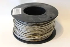 Wire 5mm galv. 100m spole, 6x19