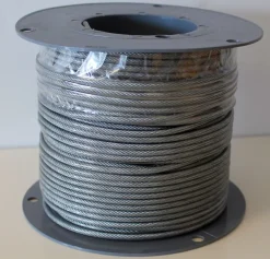 Wire pvc belagt 3-4mm, 100m spole