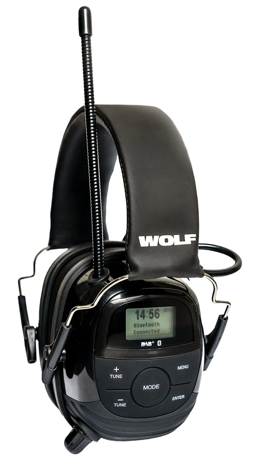 WOLF Headset Pro hørselsvern med Bluetooth, mikrofon og DAB+/FM