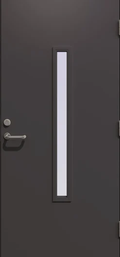 Ytterdør Herakles 90 x 210 cm høyrehengslet mørk grå