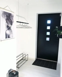 Ytterdør tofløyet Larvik glass hvit høyre 130x200 cm